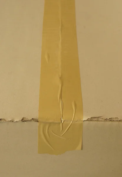 Caixa de papelão marrom selada — Fotografia de Stock