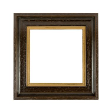 Old wooden photoframe clipart