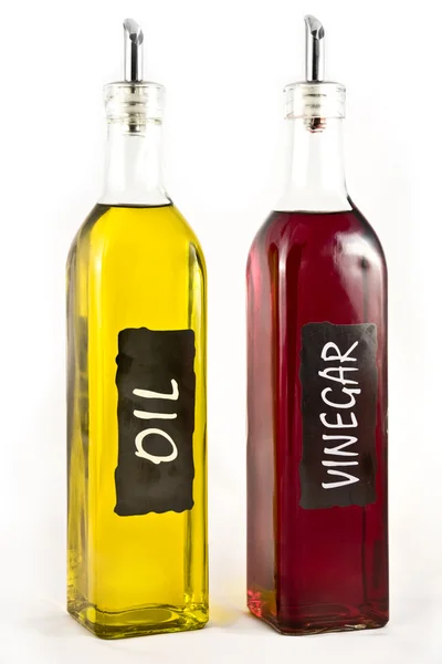 Olivenöl und Essig — Stockfoto