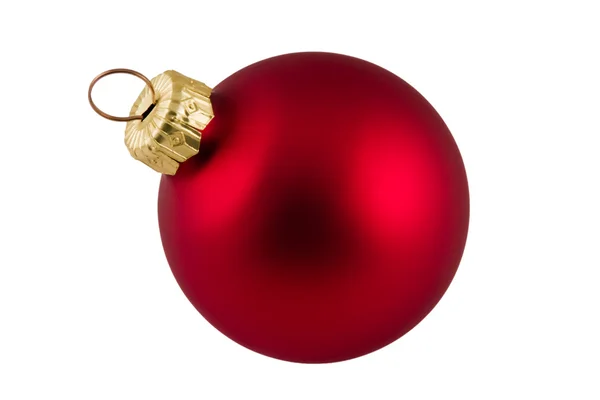 Κόκκινη Χριστουγεννιάτικη μπάλα Εικόνα Αρχείου