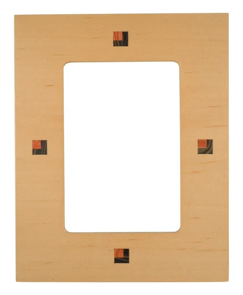Wooden photo frame — Stock Photo, Image