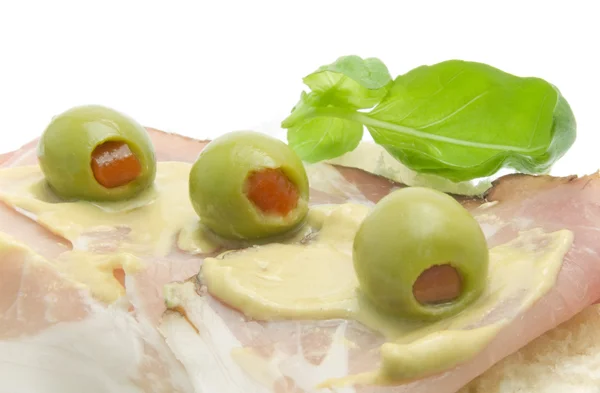 Carne e olive — Foto Stock