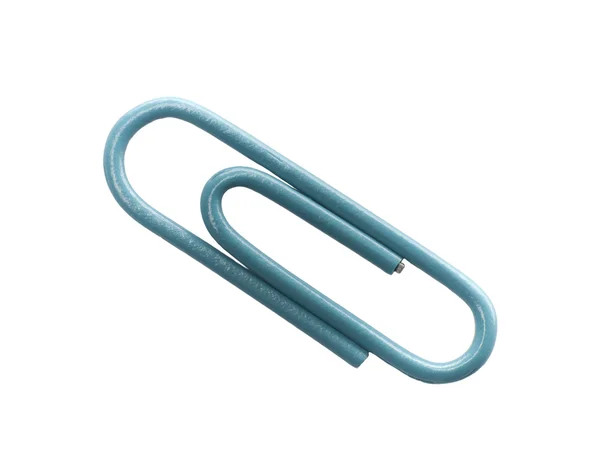 Blue Paperclip — Stock Photo, Image