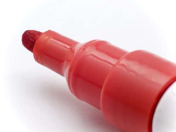 Caneta marcador vermelha — Fotografia de Stock