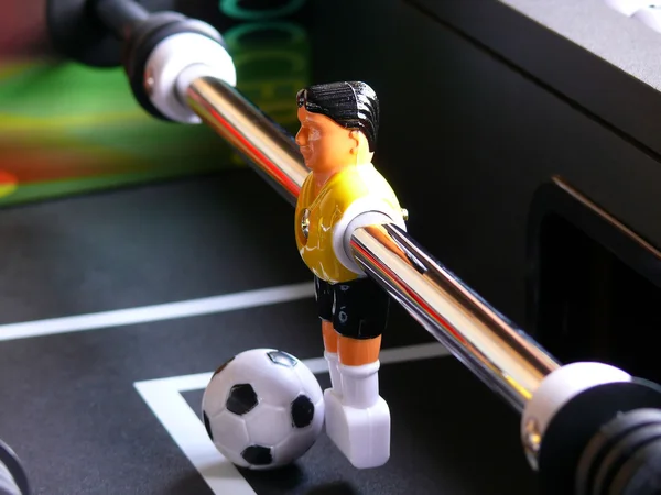 Tenedor de mesa de fútbol Imagen de stock