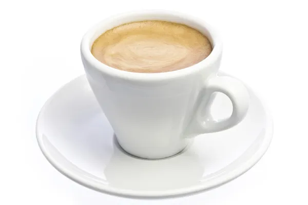 Xícara de café expresso isolado sobre branco Imagens Royalty-Free