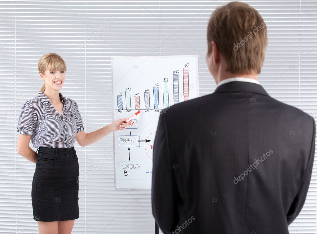 business presentation stock photo