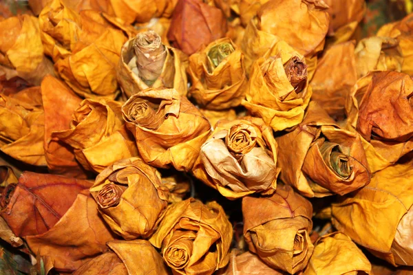 Розы из листьев — стоковое фото