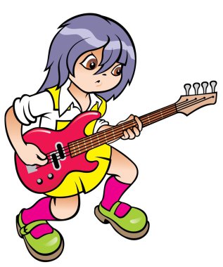 Anime girl 4 clipart