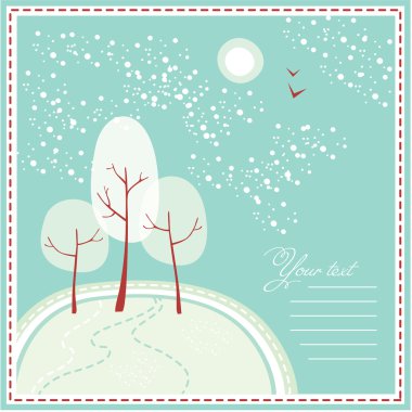 Winter-landscape clipart