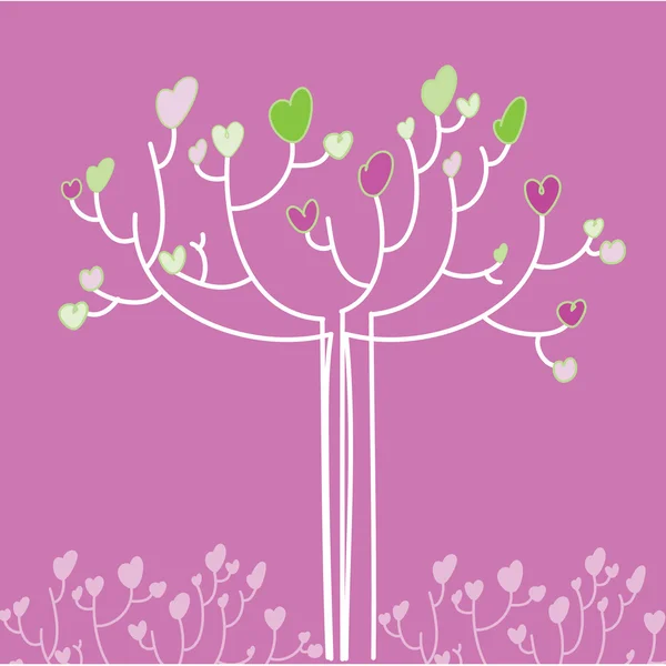 Love-tree — Stock Vector
