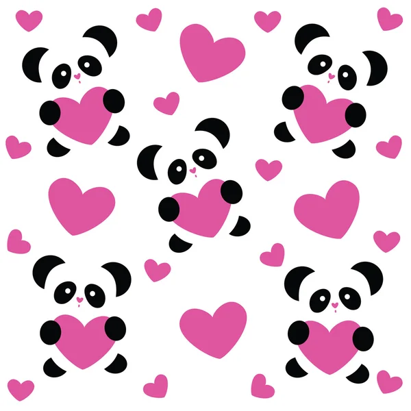 Патологическая любовь-панда — стоковый вектор