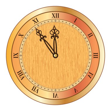 Old clock clipart
