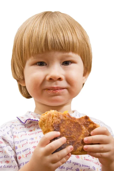 Dziecko chłopca dziedzic dzieciństwa żywność zdrowia macierzyńskiego szczęścia — Zdjęcie stockowe