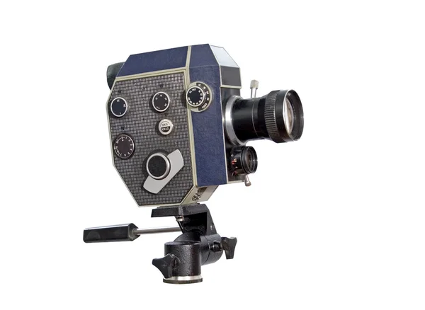 Retro Filmkamera 8Mm 16Mm Film Studio Weißer Hintergrund — Stockfoto