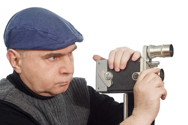 Elokuvaaja Kamera retro — kuvapankkivalokuva