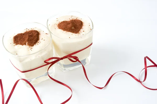 Dessert for Valentine's — Stock Photo, Image