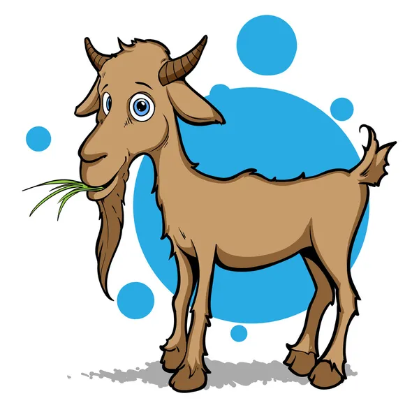 Ilustración de cabra — Vector de stock