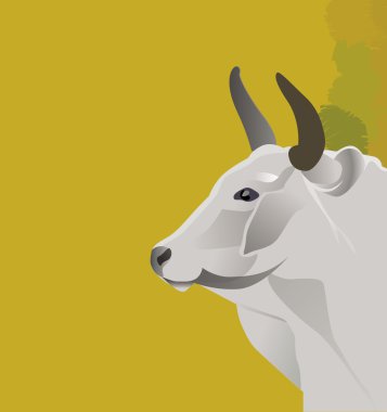 Grey-cow-2 clipart