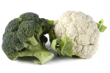 Cauliflower and broccoli clipart