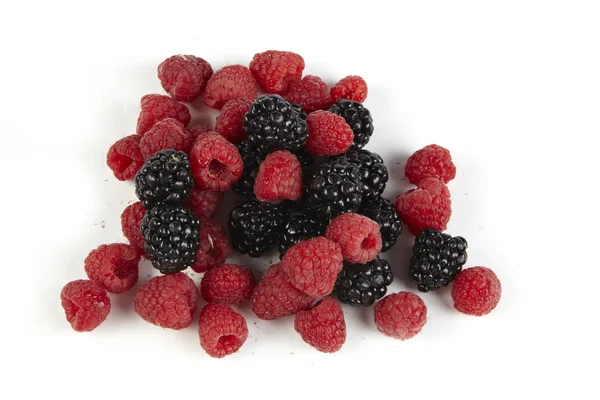 Raspberry and blackberry Royalty Free Stock Photos