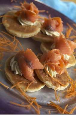 Salmon crepe clipart