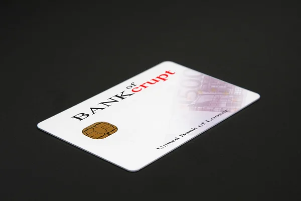 Bankcrupt 信用卡 — 图库照片