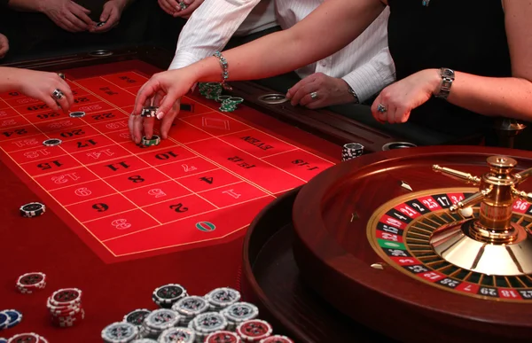 Roulette - casino - gamble - spelet — Stockfoto