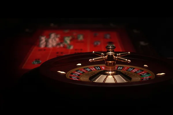 Roulette - casino - gamble - spelet Stockbild