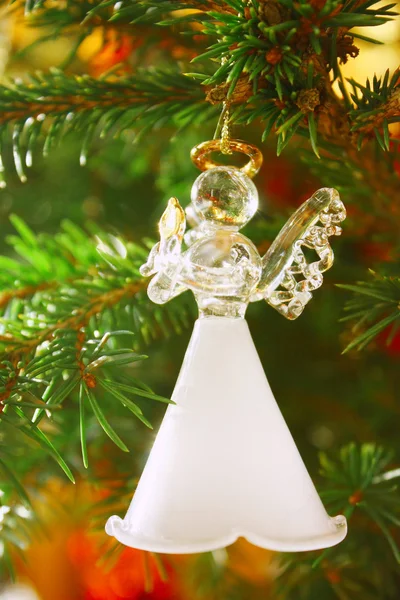 Anjo na árvore de Natal — Fotografia de Stock