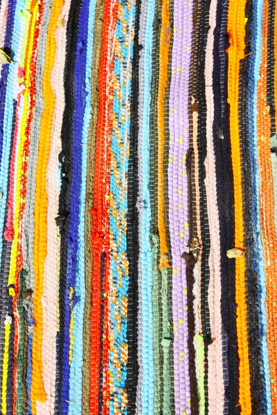 Красочный Полосатый Ковер Ручной Работы Абстрактный Фон — стоковое фото