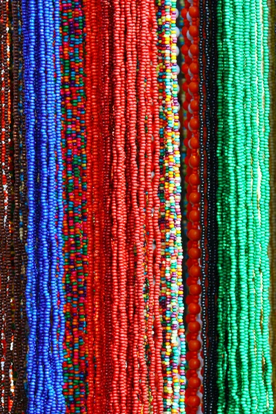 Цветные Бусины Фон — стоковое фото