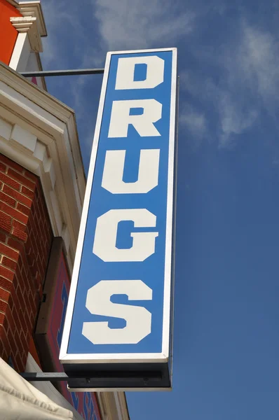stock image Vintage Drugs Store Sign