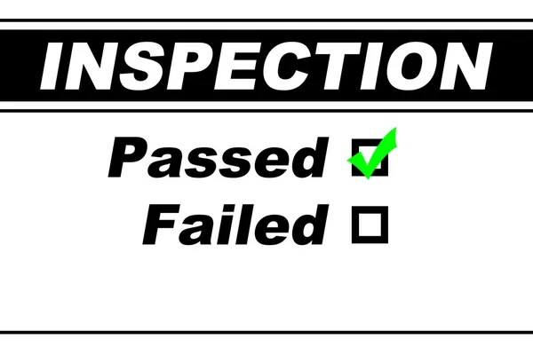 Inspection Results Passed — Stock Photo, Image