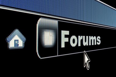 Internet Forums Concept clipart