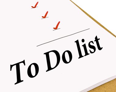 To Do Check List clipart