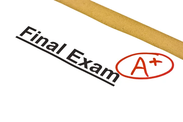 Egzamin końcowy z A+ — Zdjęcie stockowe