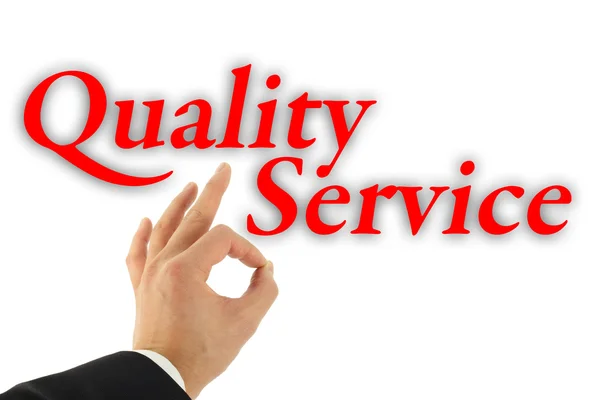 Concepto de servicio de calidad — Foto de Stock