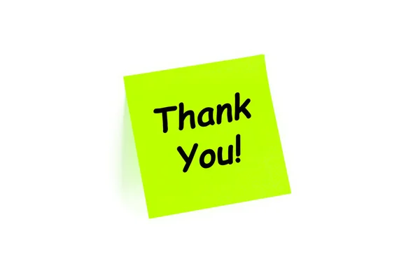 Thank You! on a post-it note — Stock Photo, Image