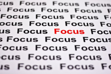 Focused on Focus clipart