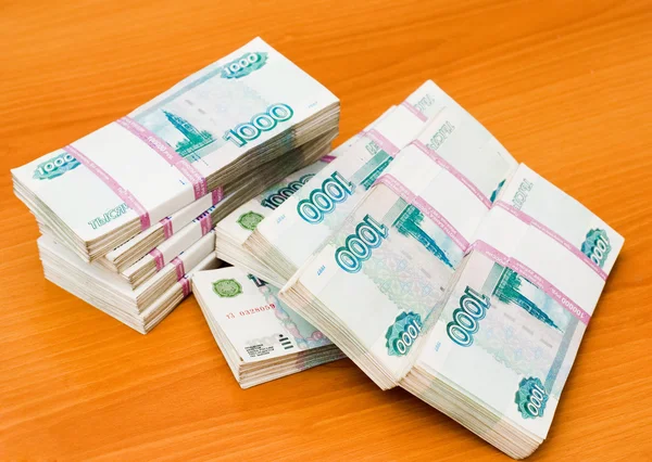 Stack av pappers-pengar — Stockfoto