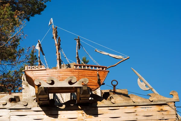 stock image Wooden boat