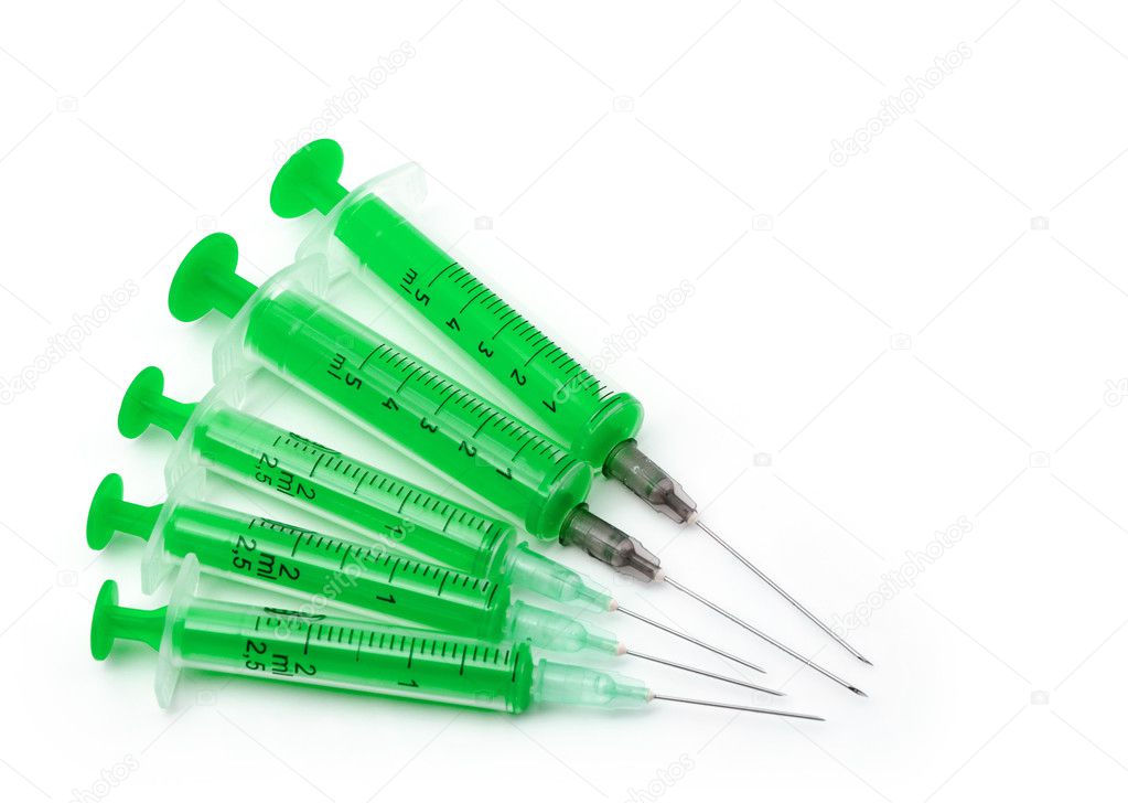 Green syringes