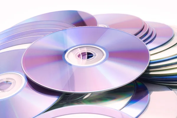 Many Compact Discs Lie Heap Stock Picture