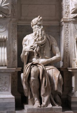 Moses by Michelangelo clipart