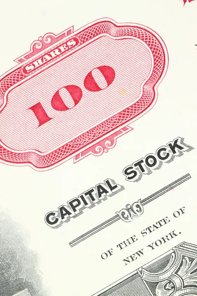 Stock certificate — Stock Photo, Image