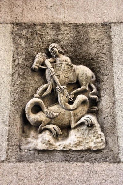 Saint George and dragon — Stock Photo, Image
