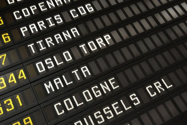 Airport timetable — Stock Photo, Image