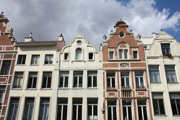 Street view in the Belgian capital city - Brussels, Belgium