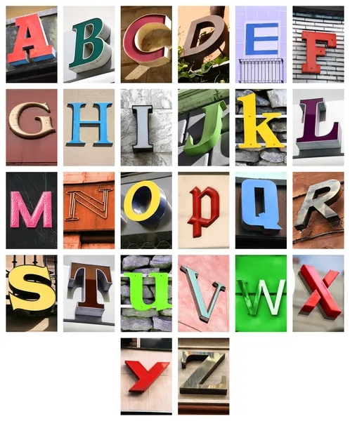 Alfabeto — Fotografia de Stock